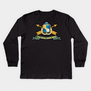 77th Special Forces Group - DUI - Br - Ribbon X 300 Kids Long Sleeve T-Shirt